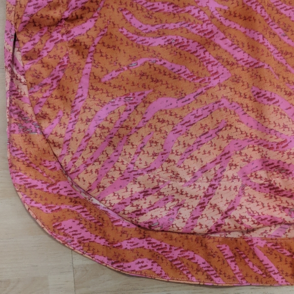 Long beautiful tunic in hot-pink and orange - Picture 8 of 8